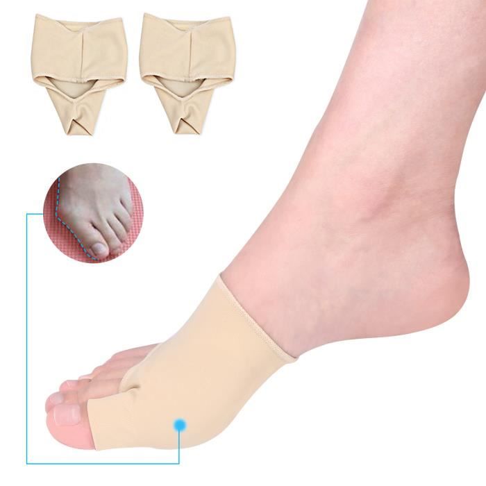 Lot De 2 Paires Correcteurs Hallux Valgus - Séparateur D'orteils élastique Et Respirant