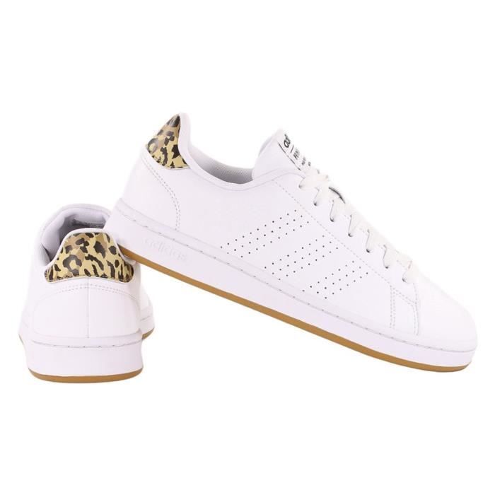 Chaussures ADIDAS Advantage Blanc Femme/Adulte Lacets Plat