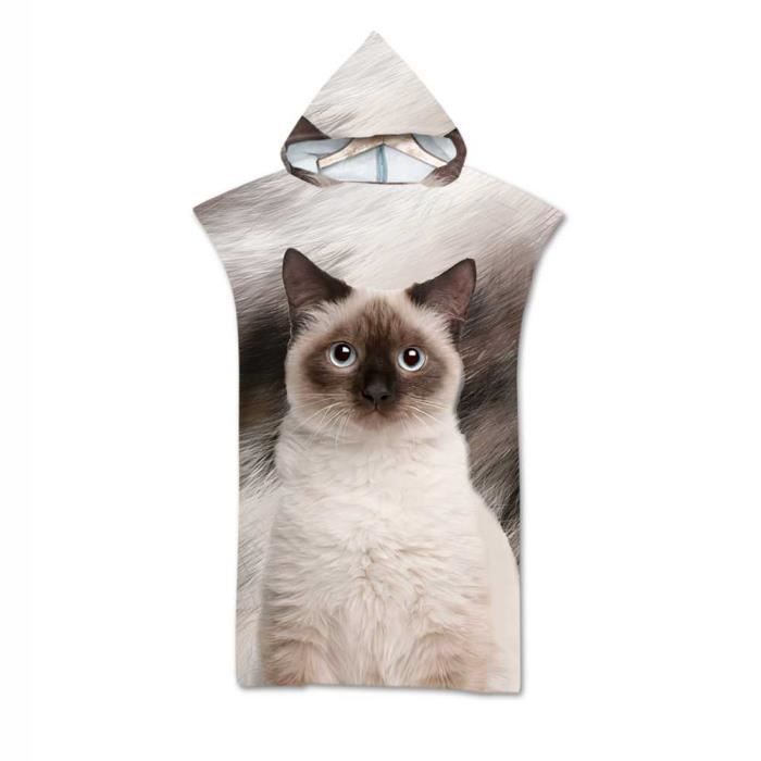 Peignoir chat top adulte