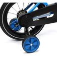 Vélo Enfant 14 Pouces - Bleu - Stabilité et Durabilité - Roue Auxiliaire - Mixte-3