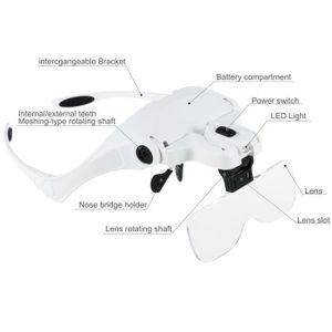 Atyao Loupe à main avec éclairage LED rechargeable et contrôle tactile pour lecture et
