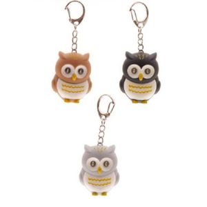 Peluches Bukowski - Porte-clé Chouette Clever Blanca