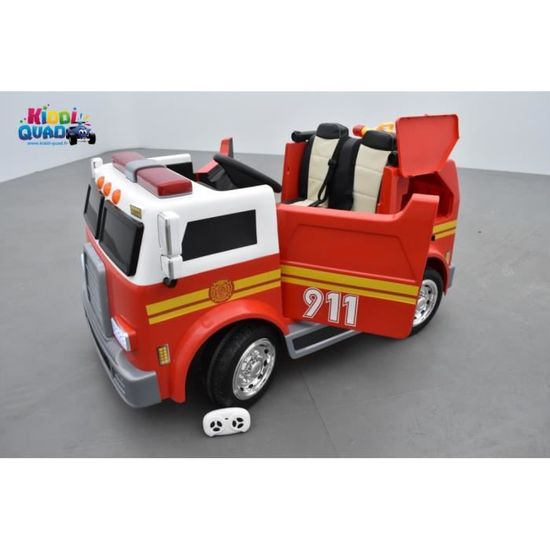 24 volts camion pompier pour enfant electrique