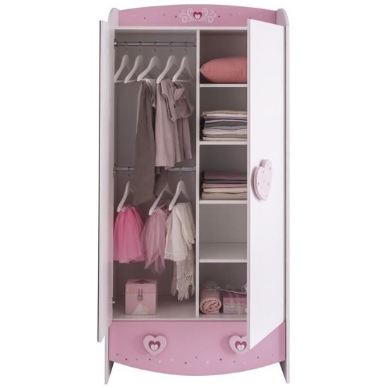 Anastasia Armoire De Chambre Style Contemporain Decor Blanc Perle Et Rose Serigraphie L 89 Cm Achat Vente Armoire De Chambre Anastasia Armoire Chambre 89cm Cdiscount