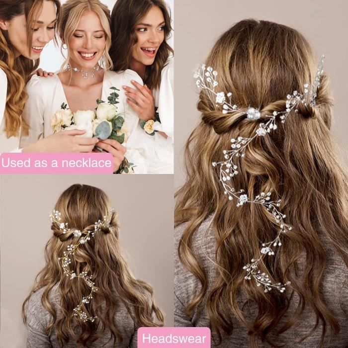 Diademe cheveux mariage sale