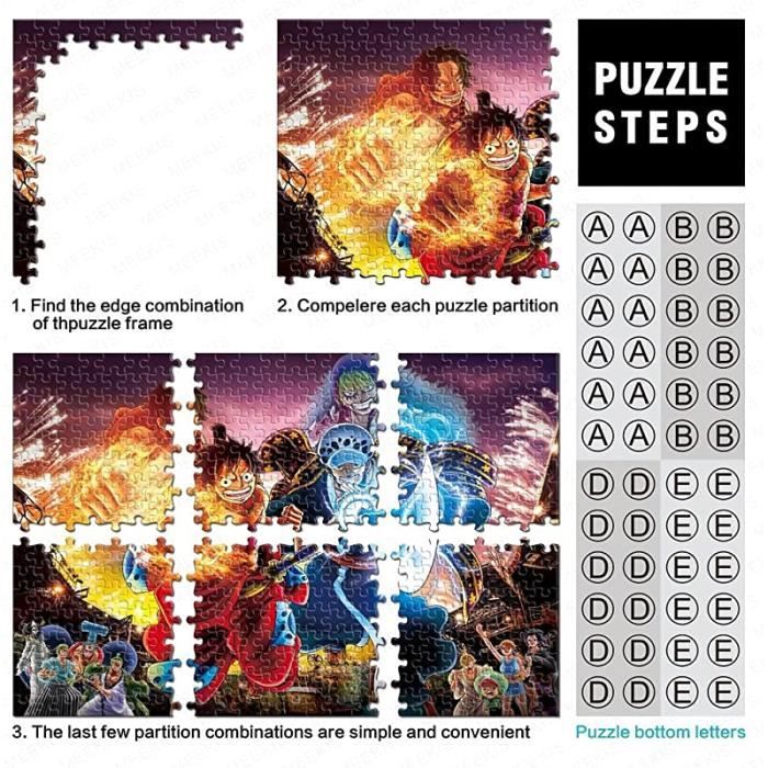 Puzzles Pour Adultes En Papier Pour Adultes,Cosplay D'Anime Japonais Poster, Puzzles 1000 Pièces Activité Familiale Puzzles J[u2129] - Cdiscount Jeux -  Jouets