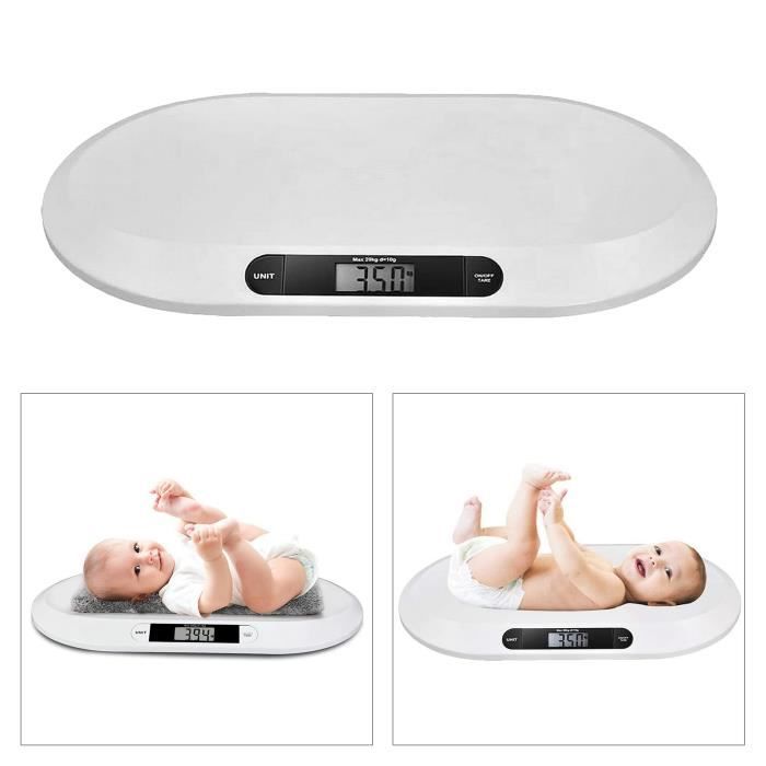 Balance Bébé Numérique Innoliving INMD-039 - Précise Jusqu'à 20 Kg, Fonction Tare Et Verrouillage, écran LCD, Design Sûr