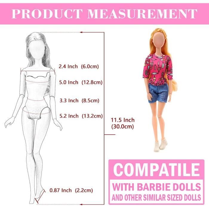 77 PCS Vêteent Et Accessoires De Poupée 1 Robes Chic 3 Robes De Soirée