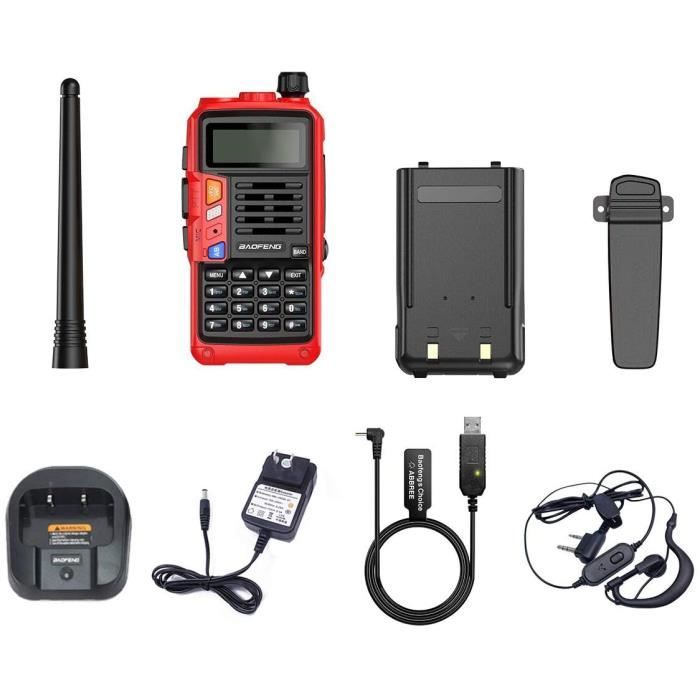 Talkie-walkie Baofeng UV-S9 Plus – Longue Portée 20 Km, UHF/VHF, étanche