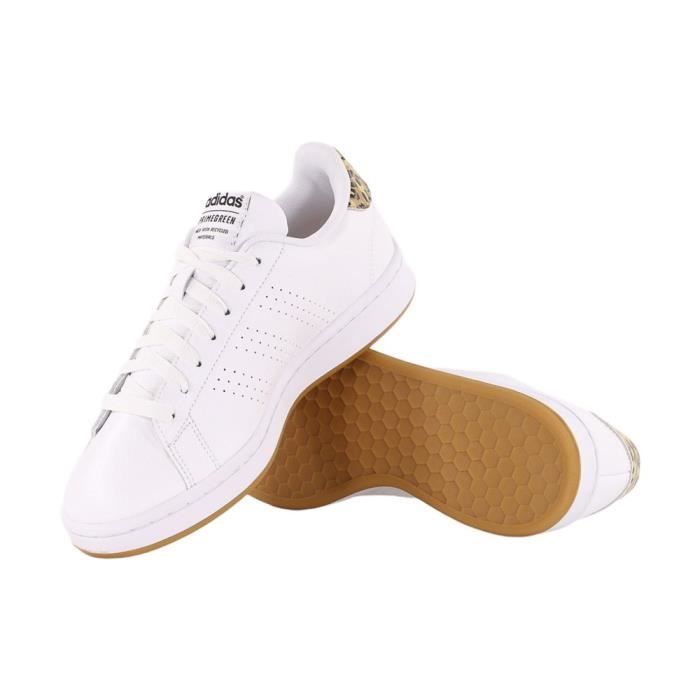 Chaussures ADIDAS Advantage Blanc Femme/Adulte Lacets Plat  Synthétique