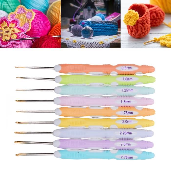 Crochets en Aluminium - TBEST - Kit de 9 Pièces - Ergonomiques ...