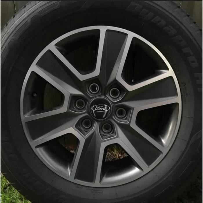 4X CACHE MOYEU CENTRE DE ROUE Pour FORD NOIR 54MM Embleme Logo Insigne Jante