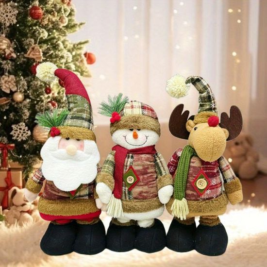 Set De 25 Figurines Miniatures De Noël En Résine - Père Noël, Bonhommes De Neige, Sapins... - Décoration Maison De Poupée, Village, Sapin