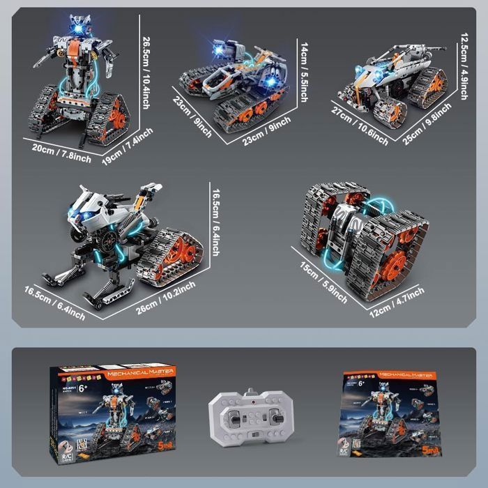 Robot A Construire Enfant 12 Ans Robot Télécommandé 3 En 1 IKIDSUN - Jeu De Construction Programmable Avec App - Cadeau Pour Enfants 6-12 Ans Lego Creator 3 En 1