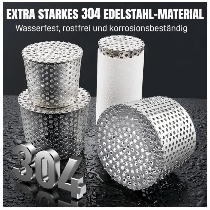 Crapaudine De Gouttière Acier Inox 304 – Grille Anti-feuilles, Diamètres 50 à 200 Mm, Protection Durable Pour Descentes
