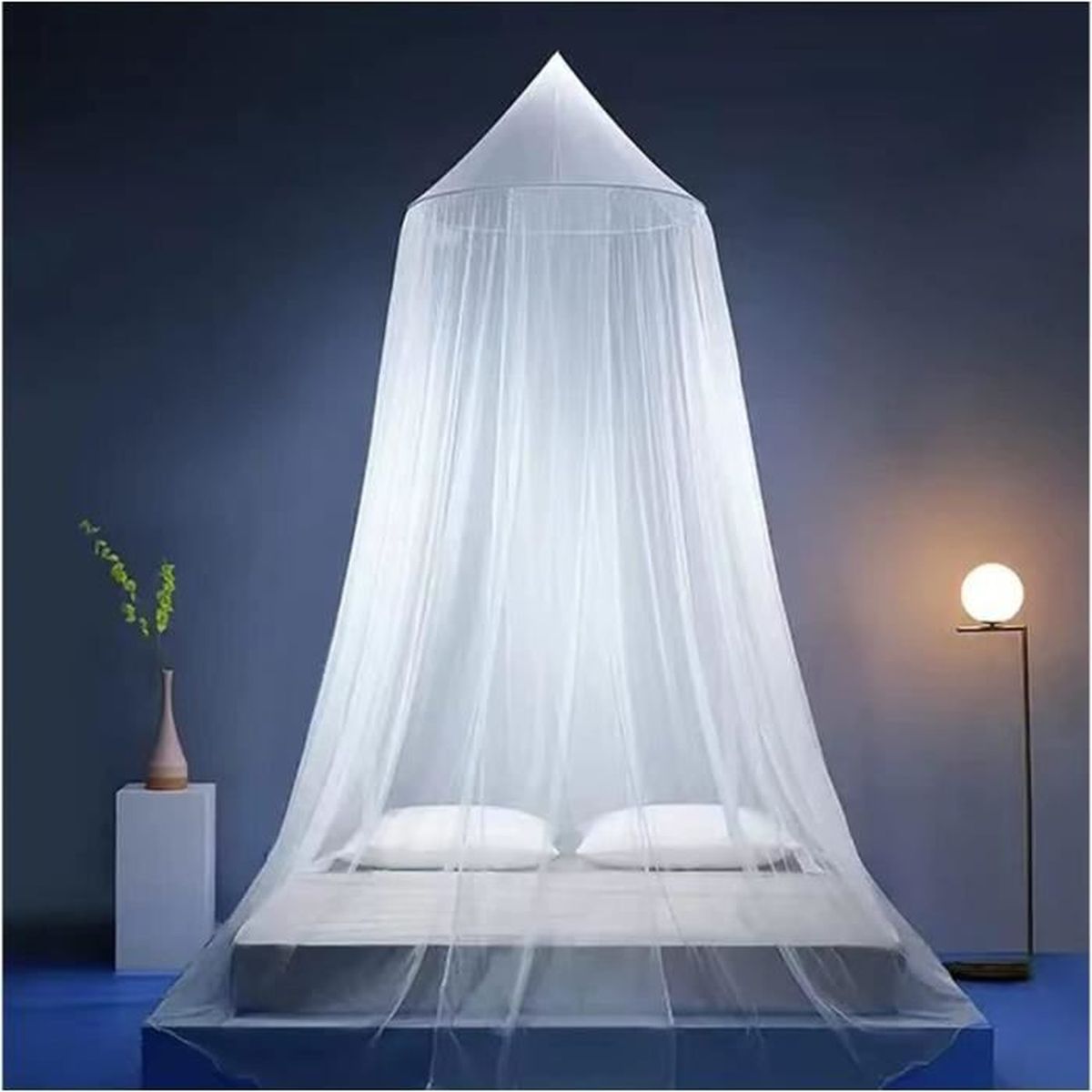 Moustiquaire Lit Simple Et Enfant 0.60x2.4x12m Blanc - Protection Anti-Insectes Maison Et Voyage