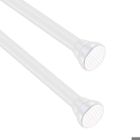 YIKXIULF Tringle Rideau Sans Percage - Tringle Rideau Extensible - 70-120 cm (diamètre 25 mm) - 1 pièce - Blanc,pour fenêtre, armoire