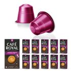 CAFE ROYAL 100 Capsules de Café en Aluminium Compatibles NESPRESSO® À USAGE DOMESTIQUE - LUNGO FORTE - Dosettes by Café Royal®