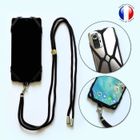 PH26 Coque cordon silicone - Wiko - Highway Signs - Antichoc - Lanière réglable - Noir