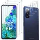RASENA 3 Pack Pour Samsung Galaxy S20 FE 5G 6.5" Verre trempé Protection écran + 3 Pack Verre Trempé Caméra Arrière Protecteur