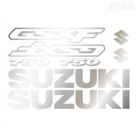 8 sticker GSXF 750 – ARGENT – sticker SUZUKI GSX F 750 - SUZ446