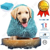 TD® serviette pour chien chat anti humidité ultra absorbant ultra douce microfibres serviette de toilette animaux domestiques