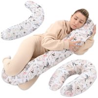 Oreiller d'allaitement xxl oreiller dormeur latéral - Coton Oreiller de grossesse, de positionnement  adultes Rose Sauvage