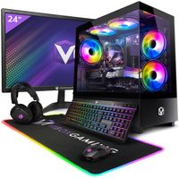 Vibox II-14 PC Gamer - 24" Écran - Intel i5 10400F - RTX 3050 6Go - 16Go RAM - 1To NVMe SSD - Win11 - WiFi