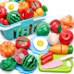 Chariot De Courses Jouet Pour Enfants - Panier Rangement + 20 Accessoires - Jeu D'imitation Supermarché, Cuisine - 5