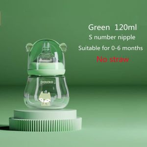 BIBERON  vert 120ml - Biberons en verre pour nouveau-né, imitant le lait maternel pour nouveau-né, anti-coliques, Anti