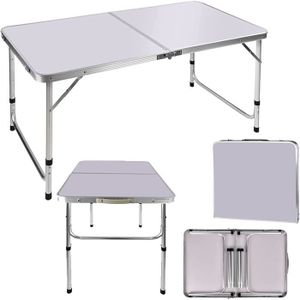 TABLE DE CAMPING Table pliante en aluminium de 0,9 m, table de camp