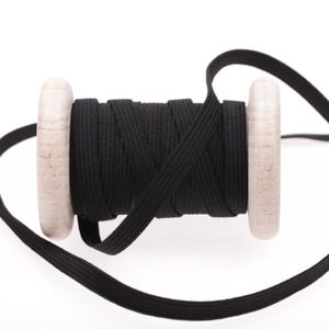 x 5 Mètre ou x 10 Mètres Elastique Plat Couture 7mm Noir