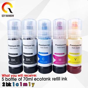4 bouteilles d'encre Epson 104 compatibles InkTec 1 litre, multipack pour  EcoTank