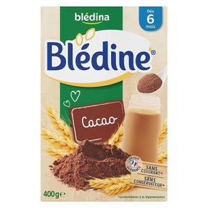 CÉRÉALES BÉBÉ Blédina Blédine Céréales Cacao +6m 400g