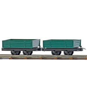 TERRAIN - NATURE Modélisme ferroviaire HO : 2 Wagons à ridelles basses
