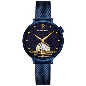 Montre Femme Blumarine Essence - Cadre Acier Ovale, Cadran Nacre, Bracelet Bleu - Neuf Avec étiquettes