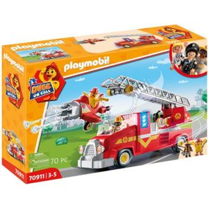 Jouet 1er Age Camion de pompier en Bois POMPI FIZZY