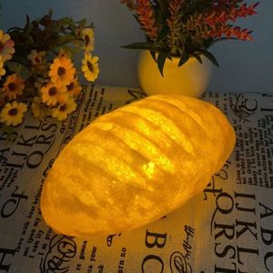 VEILLEUSE BÉBÉ Pain ovale -Lampe à pain créative, veilleuse à LED, lampe de décoration de chambre à coucher en forme de pain ovale, pour bébé