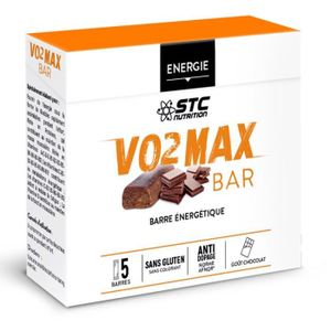 PROTÉINE Barre Energétique VO2 Max Bar Chocolat  - Barre énergétique Haute Performance - longue durée - Glucides + Protéines + Vitamines