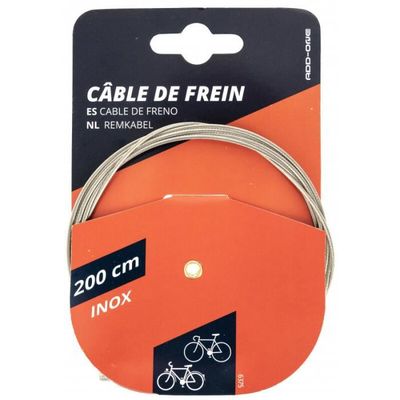 Câble de frein VTT inox Ø1,5mm x 1,8m (boîte de 10 câbles) - Freinage vélo  sur La Bécanerie