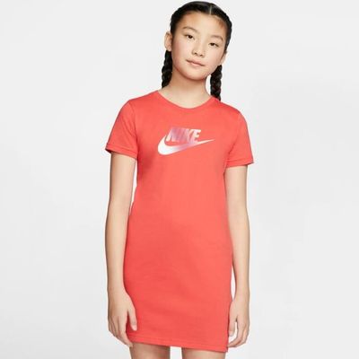 Robe Nike Sportswear Corail Fille CJ6927 631 Coupe standard 100 coton Rose Cdiscount Pret a Porter