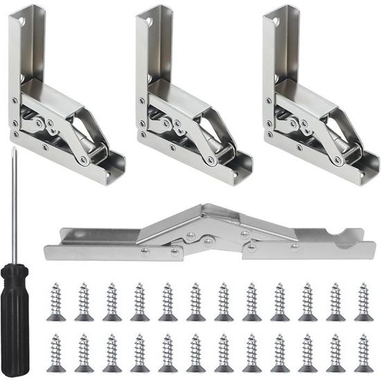 4x Charnières Invisibles D'conti 35mm -30° - Pour Placard, Armoire, Meuble