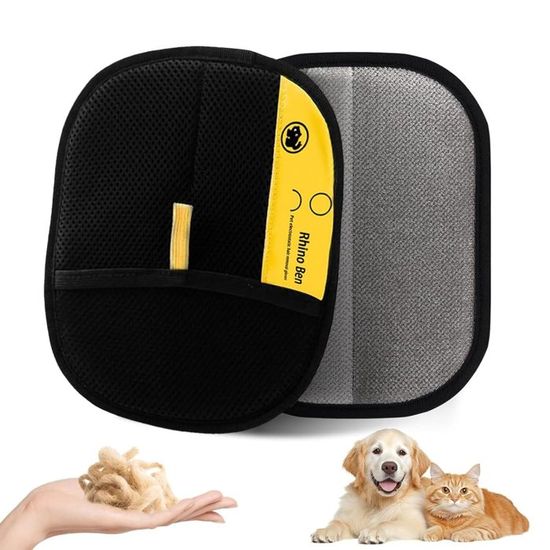 Gants D'épilation D'animaux, 2 Pièces Gant De Toilettage Double Face