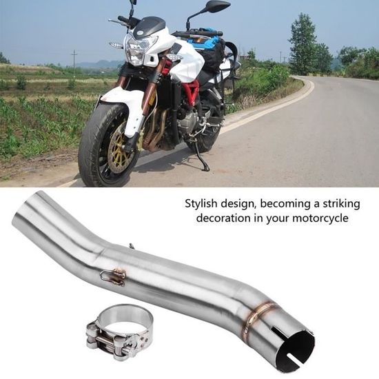 Lien Intermédiaire Échappement Moto Inox – Compatible CBR500R / CB500X / CB500F / CBR500 2013-2015