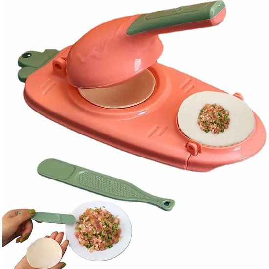 Machine à Boulettes 2 En 1 - Presse à Pâte Et Moule à Raviolis - Polypropylène Alimentaire, Poignée Ergonomique