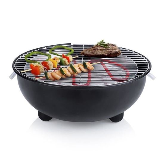 Luxueux Magnifique-Barbecue électrique de table Sans Fumée BBQ -Grill plancha viande et légumes -BQ-2880 1250 W 30 cm Noir🌴7309