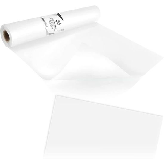 2 Rouleaux de Papier Blanc en Pâte de Bois 22cm10m Lisser Rouleau Papier  Calque Haute Ténacité Papier Patron Couture Portable [113] - Cdiscount  Beaux-Arts et Loisirs créatifs