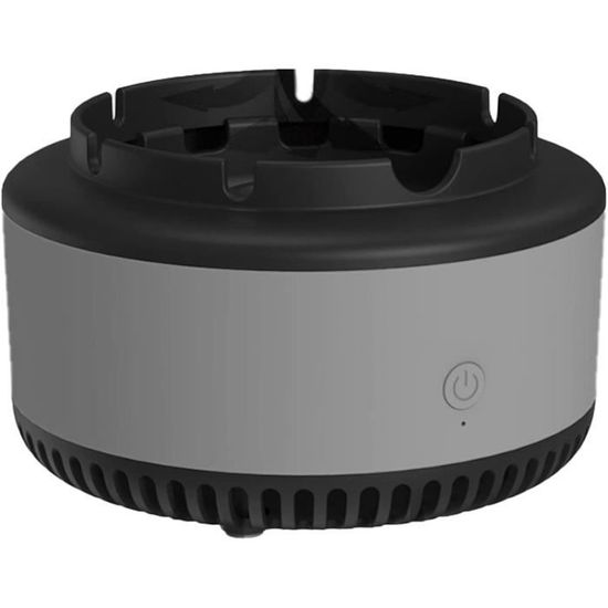 Cendrier Purificateur Sans Fumée - Aspiration 360°, Filtres Charbon, Minuterie Auto, Fonctionne Sur Piles AA