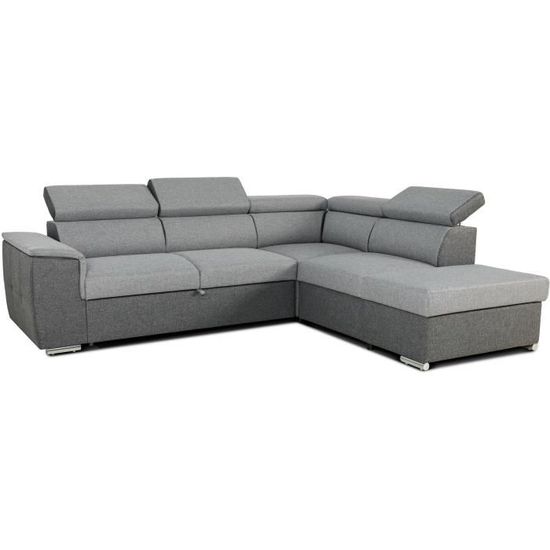Canapé d'angle convertible réversible avec coffre - 5 places - DAYTONA ...