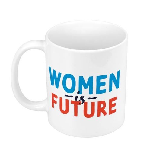 Mug En Grès émaillé Motif Fleur Bleue - Chineries Fleuries